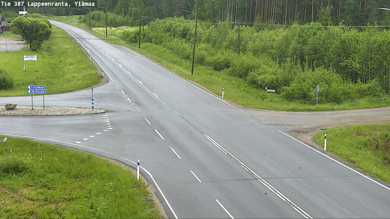 Weather Camera Image Väg 387 Villmarstrand, Ylämaa, Lappeenranta, Etelä-Karjala