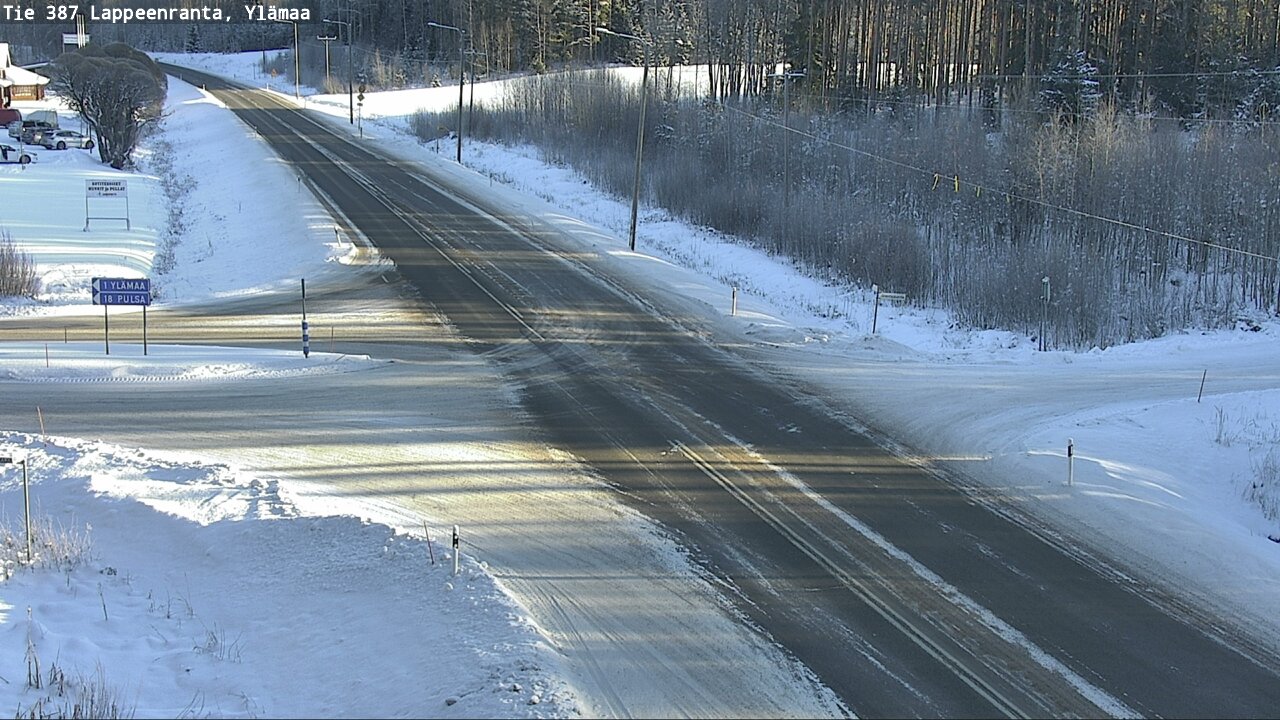 Weather Camera Image Road 387 Lappeenranta, Ylämaa, Lappeenranta, Etelä-Karjala