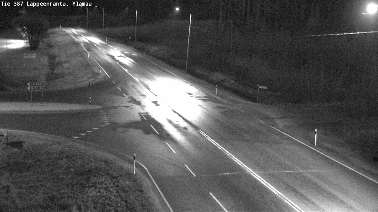 Weather Camera Image Väg 387 Villmarstrand, Ylämaa, Lappeenranta, Etelä-Karjala