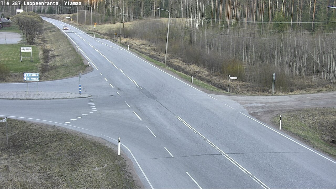 Weather Camera Image Väg 387 Villmarstrand, Ylämaa, Lappeenranta, Etelä-Karjala