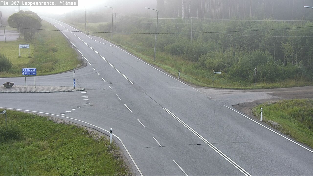 Weather Camera Image Road 387 Lappeenranta, Ylämaa, Lappeenranta, Etelä-Karjala