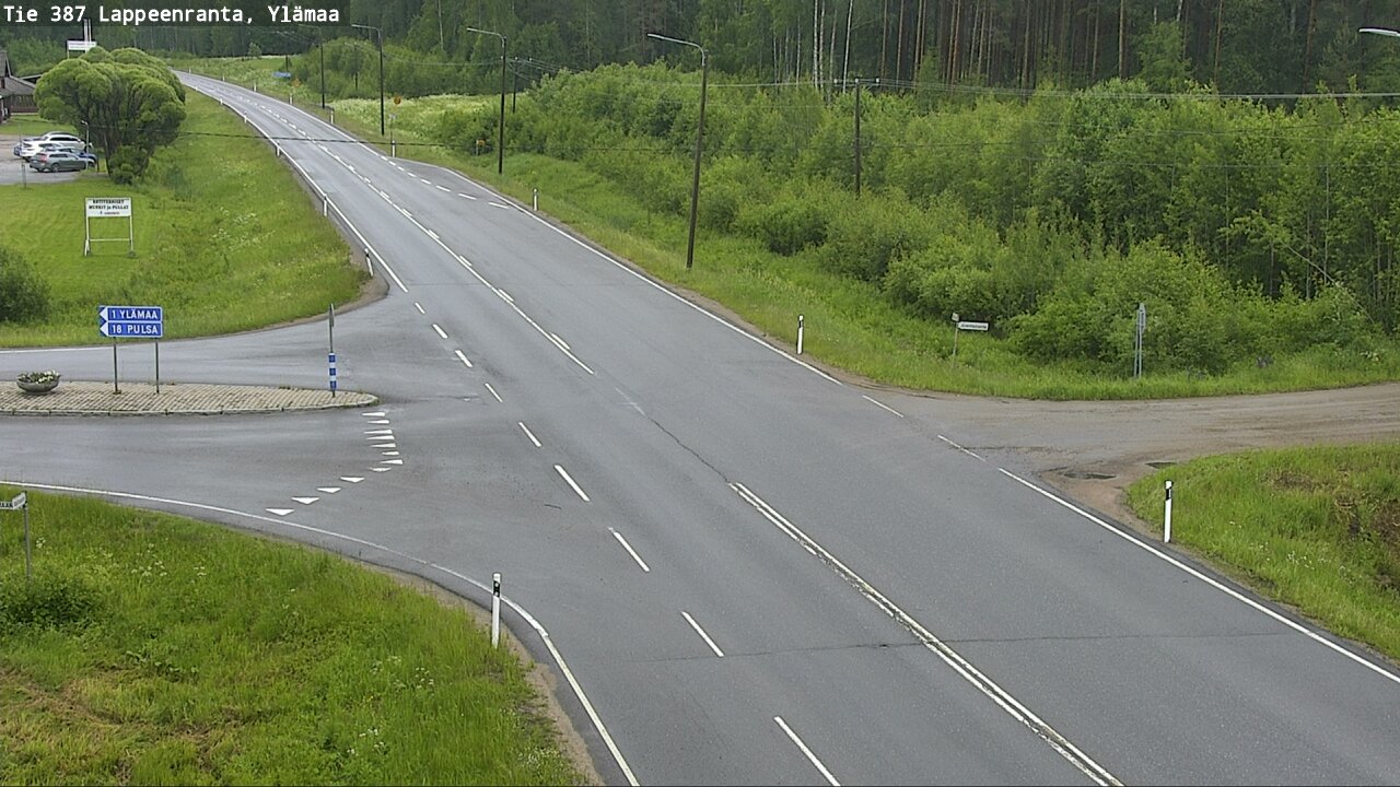 Weather Camera Image Väg 387 Villmarstrand, Ylämaa, Lappeenranta, Etelä-Karjala