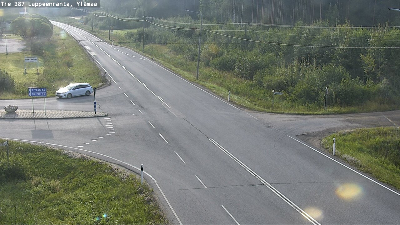 Weather Camera Image Road 387 Lappeenranta, Ylämaa, Lappeenranta, Etelä-Karjala