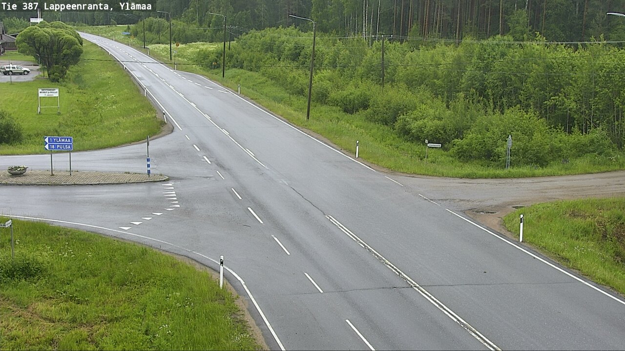 Weather Camera Image Väg 387 Villmarstrand, Ylämaa, Lappeenranta, Etelä-Karjala