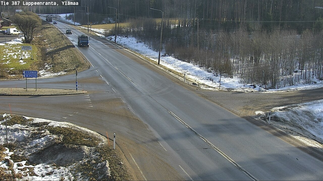 Weather Camera Image Road 387 Lappeenranta, Ylämaa, Lappeenranta, Etelä-Karjala