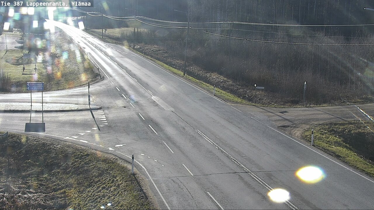 Weather Camera Image Väg 387 Villmarstrand, Ylämaa, Lappeenranta, Etelä-Karjala
