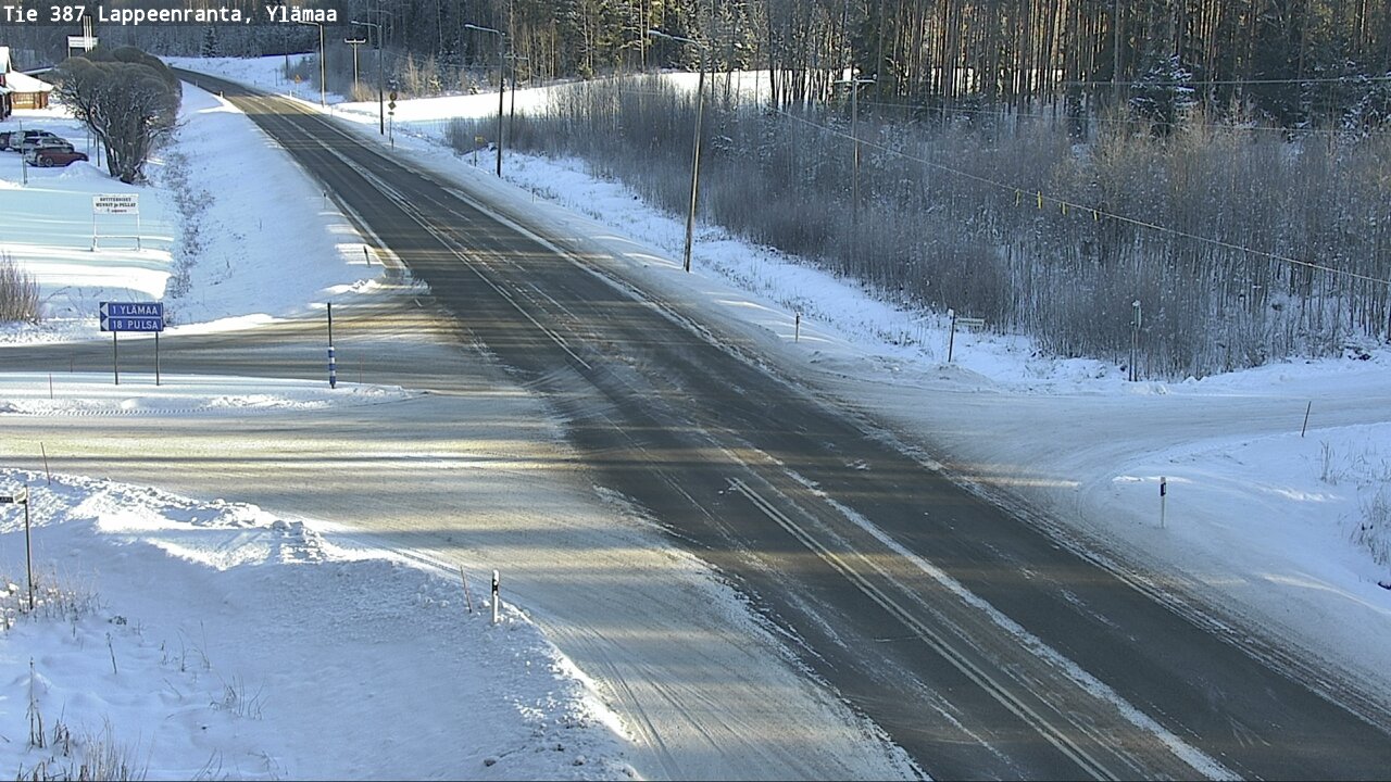 Weather Camera Image Road 387 Lappeenranta, Ylämaa, Lappeenranta, Etelä-Karjala