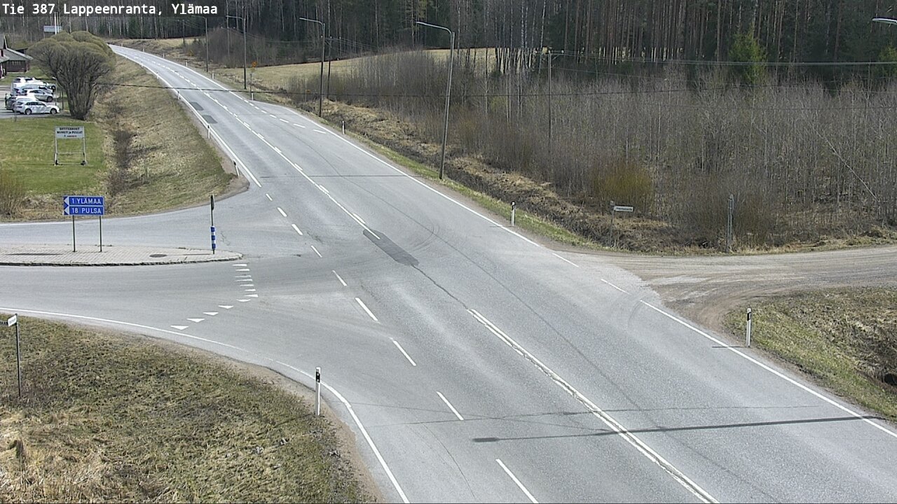 Weather Camera Image Väg 387 Villmarstrand, Ylämaa, Lappeenranta, Etelä-Karjala