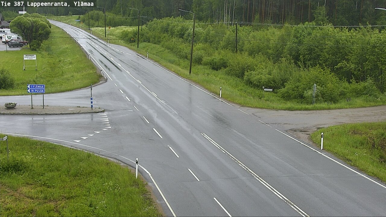 Weather Camera Image Väg 387 Villmarstrand, Ylämaa, Lappeenranta, Etelä-Karjala