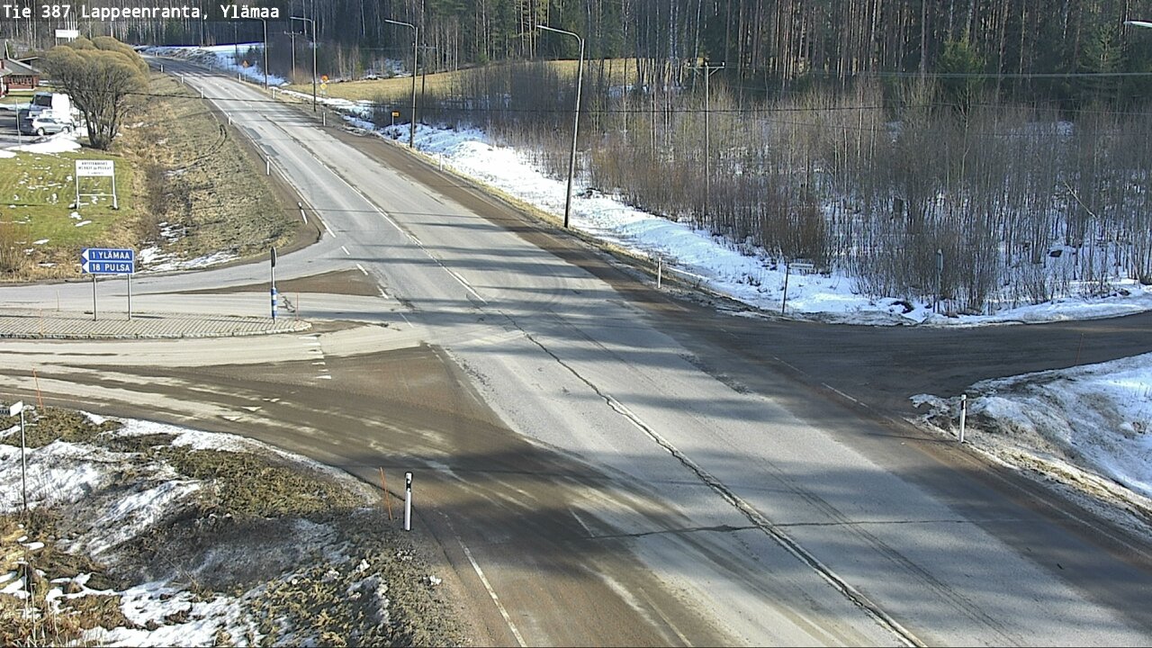 Weather Camera Image Road 387 Lappeenranta, Ylämaa, Lappeenranta, Etelä-Karjala