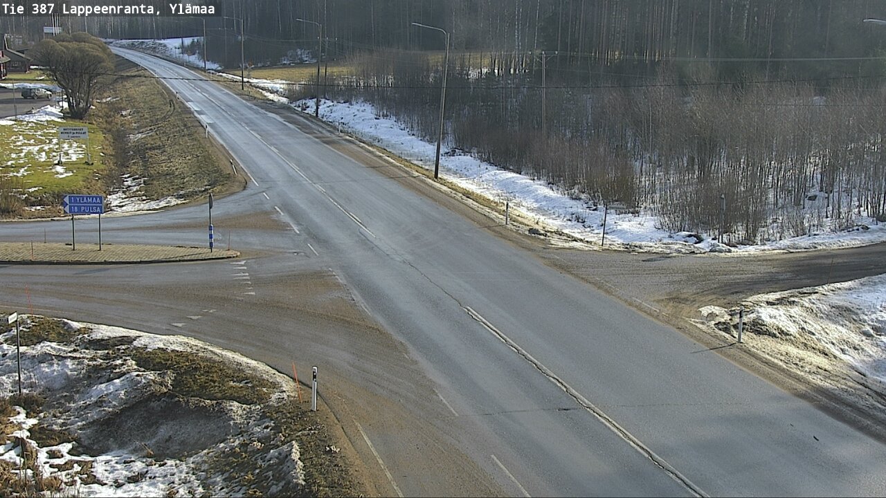 Weather Camera Image Road 387 Lappeenranta, Ylämaa, Lappeenranta, Etelä-Karjala