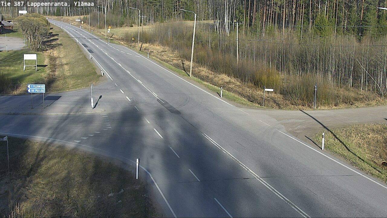 Weather Camera Image Väg 387 Villmarstrand, Ylämaa, Lappeenranta, Etelä-Karjala