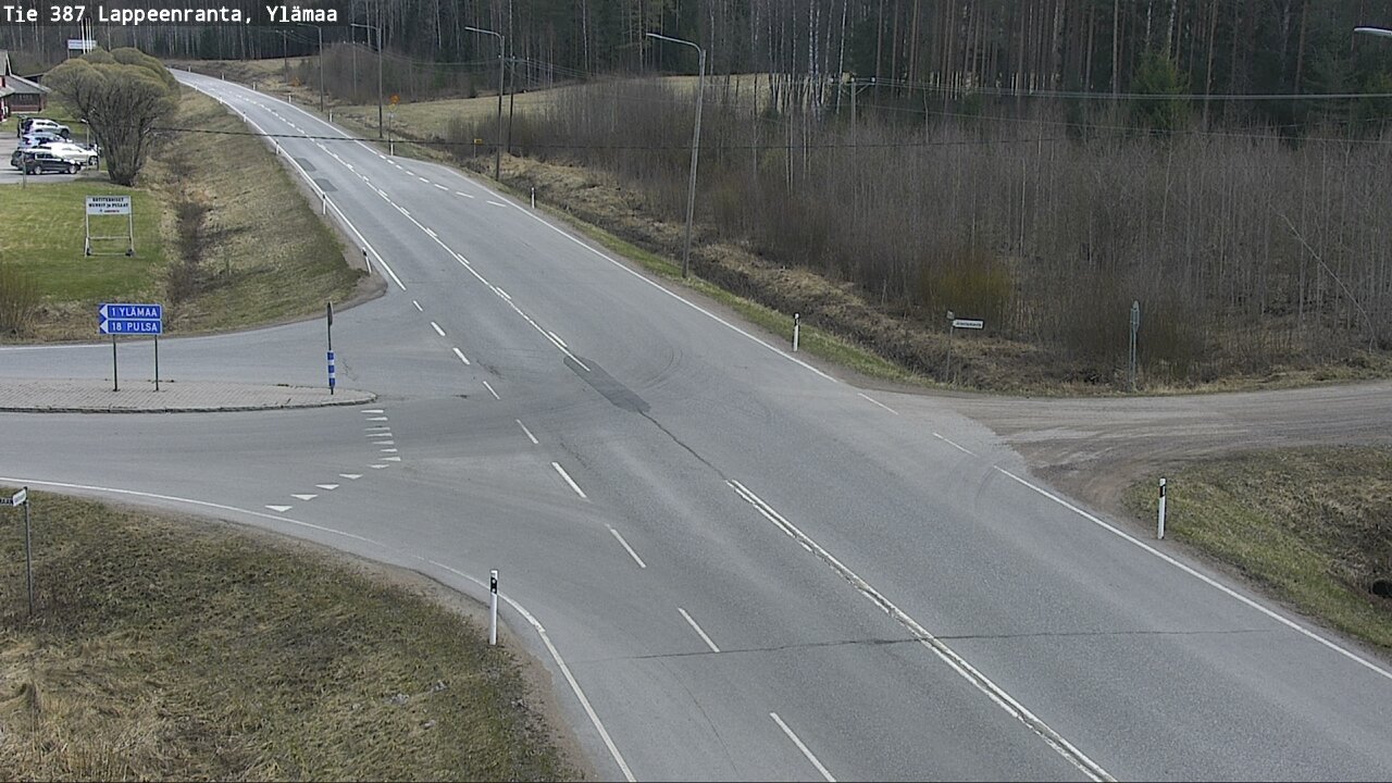 Weather Camera Image Väg 387 Villmarstrand, Ylämaa, Lappeenranta, Etelä-Karjala