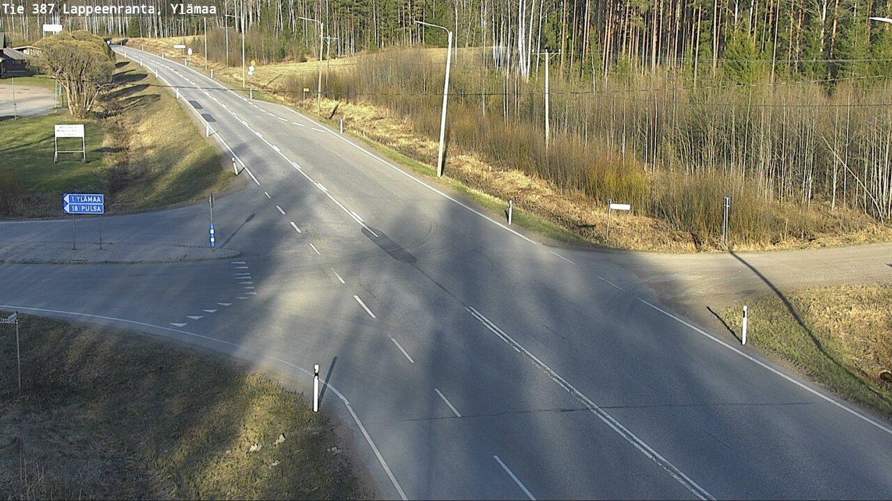 Weather Camera Image Väg 387 Villmarstrand, Ylämaa, Lappeenranta, Etelä-Karjala