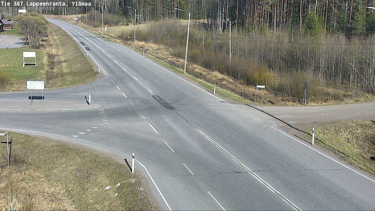 Weather Camera Image Väg 387 Villmarstrand, Ylämaa, Lappeenranta, Etelä-Karjala