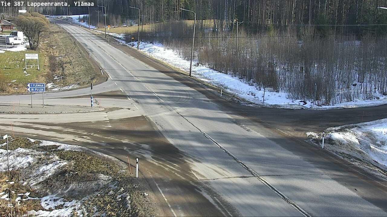 Weather Camera Image Road 387 Lappeenranta, Ylämaa, Lappeenranta, Etelä-Karjala