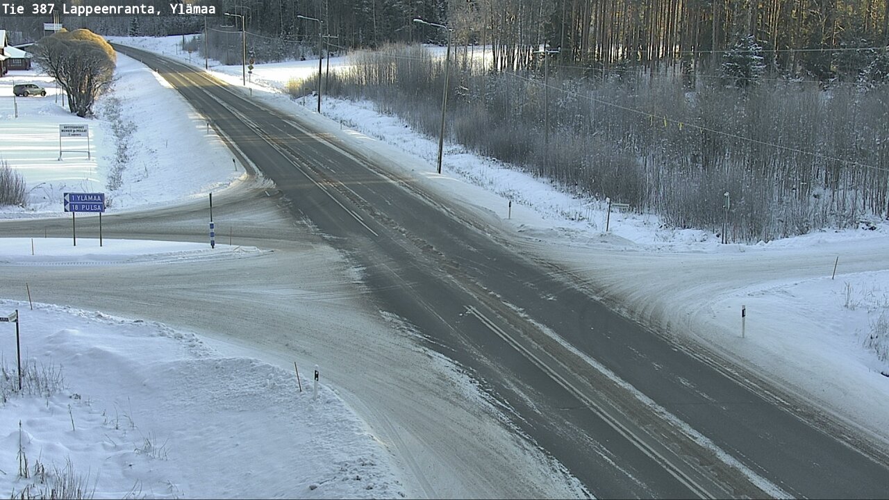 Weather Camera Image Road 387 Lappeenranta, Ylämaa, Lappeenranta, Etelä-Karjala