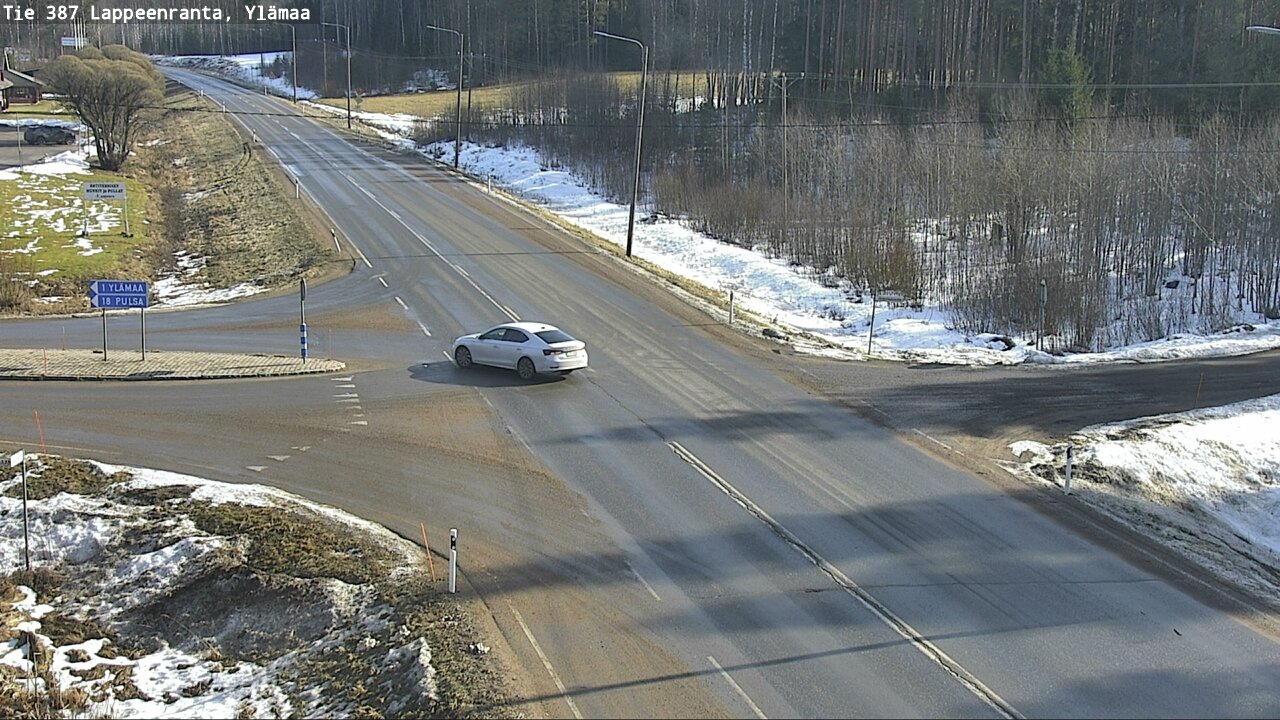 Weather Camera Image Road 387 Lappeenranta, Ylämaa, Lappeenranta, Etelä-Karjala