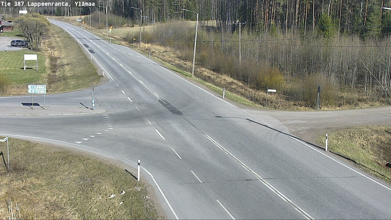 Weather Camera Image Väg 387 Villmarstrand, Ylämaa, Lappeenranta, Etelä-Karjala