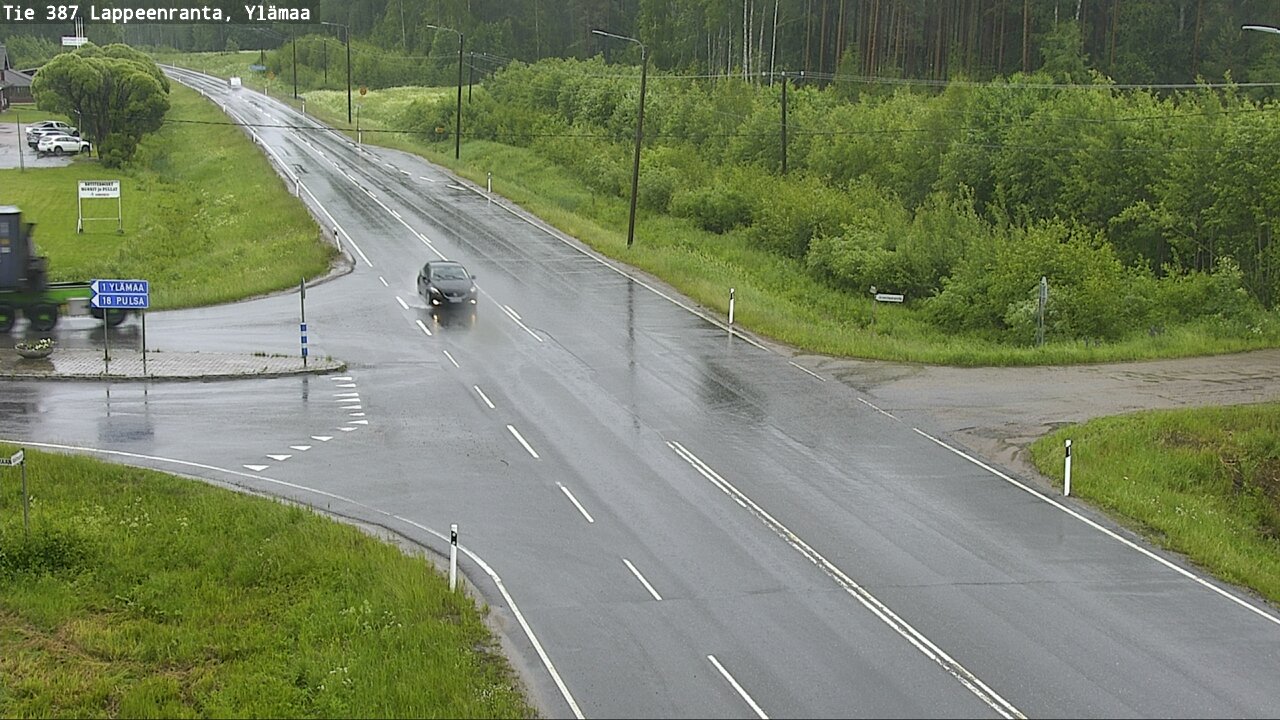 Weather Camera Image Väg 387 Villmarstrand, Ylämaa, Lappeenranta, Etelä-Karjala