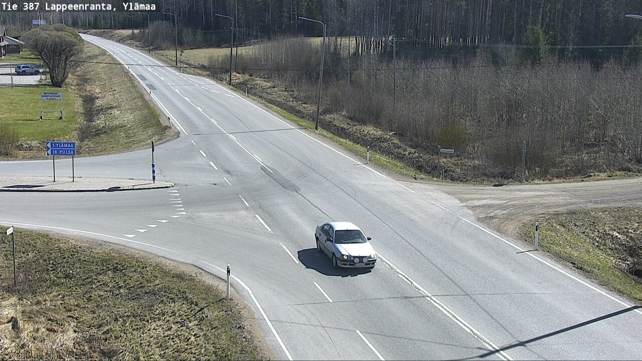 Weather Camera Image Väg 387 Villmarstrand, Ylämaa, Lappeenranta, Etelä-Karjala