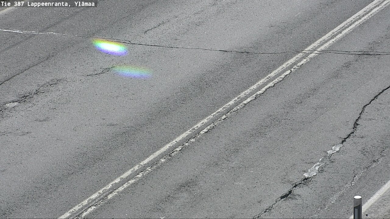 Weather Camera Image Väg 387 Villmarstrand, Ylämaa, Lappeenranta, Etelä-Karjala