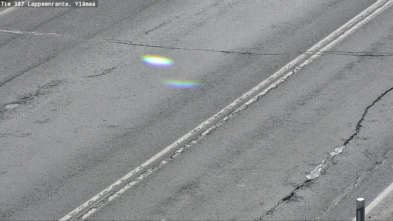 Weather Camera Image Väg 387 Villmarstrand, Ylämaa, Lappeenranta, Etelä-Karjala