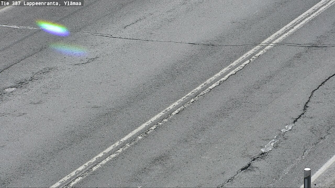 Weather Camera Image Väg 387 Villmarstrand, Ylämaa, Lappeenranta, Etelä-Karjala