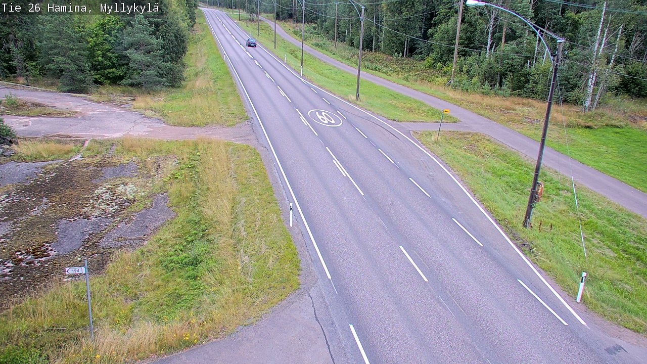 Kelikamerat Kuva Tie 26 Hamina, Myllykylä, Hamina, Kymenlaakso