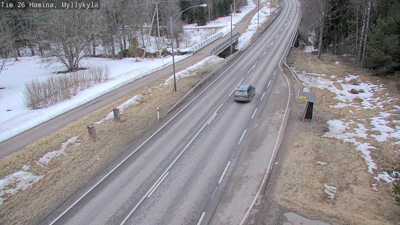 Weather Camera Image Road 26 Hamina, Myllykylä, Hamina, Kymenlaakso