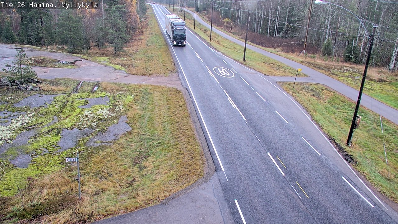 Kelikamerat Kuva Tie 26 Hamina, Myllykylä, Hamina, Kymenlaakso