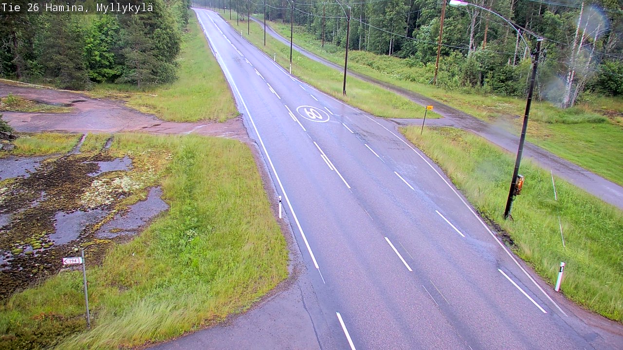 Kelikamerat Kuva Tie 26 Hamina, Myllykylä, Hamina, Kymenlaakso
