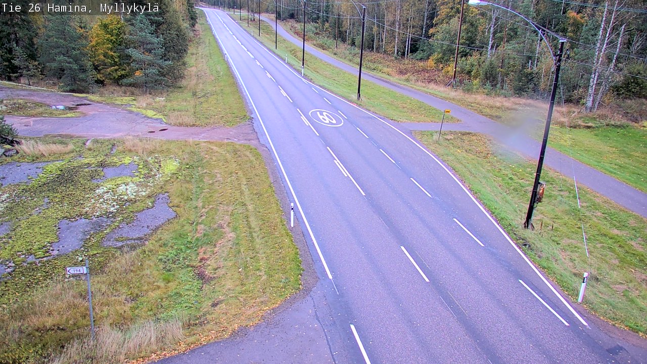 Kelikamerat Kuva Tie 26 Hamina, Myllykylä, Hamina, Kymenlaakso