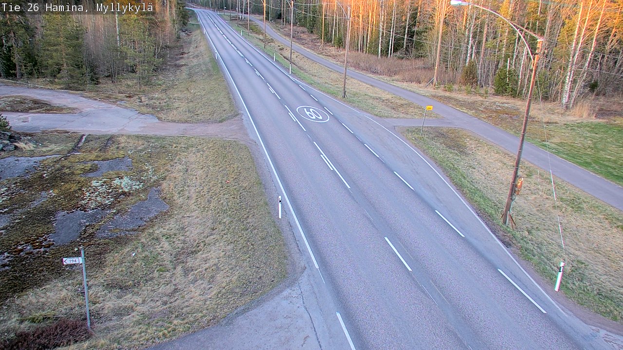 Kelikamerat Kuva Tie 26 Hamina, Myllykylä, Hamina, Kymenlaakso