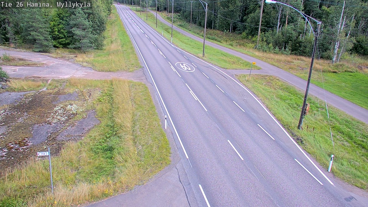 Kelikamerat Kuva Tie 26 Hamina, Myllykylä, Hamina, Kymenlaakso