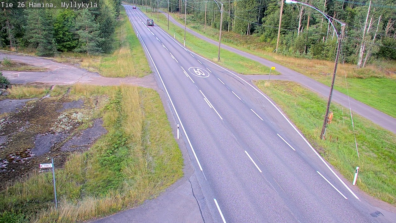 Kelikamerat Kuva Tie 26 Hamina, Myllykylä, Hamina, Kymenlaakso