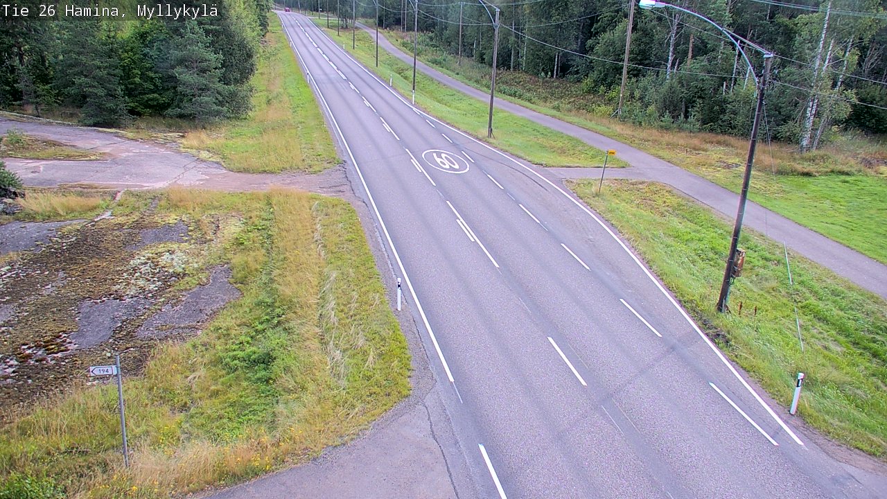 Kelikamerat Kuva Tie 26 Hamina, Myllykylä, Hamina, Kymenlaakso