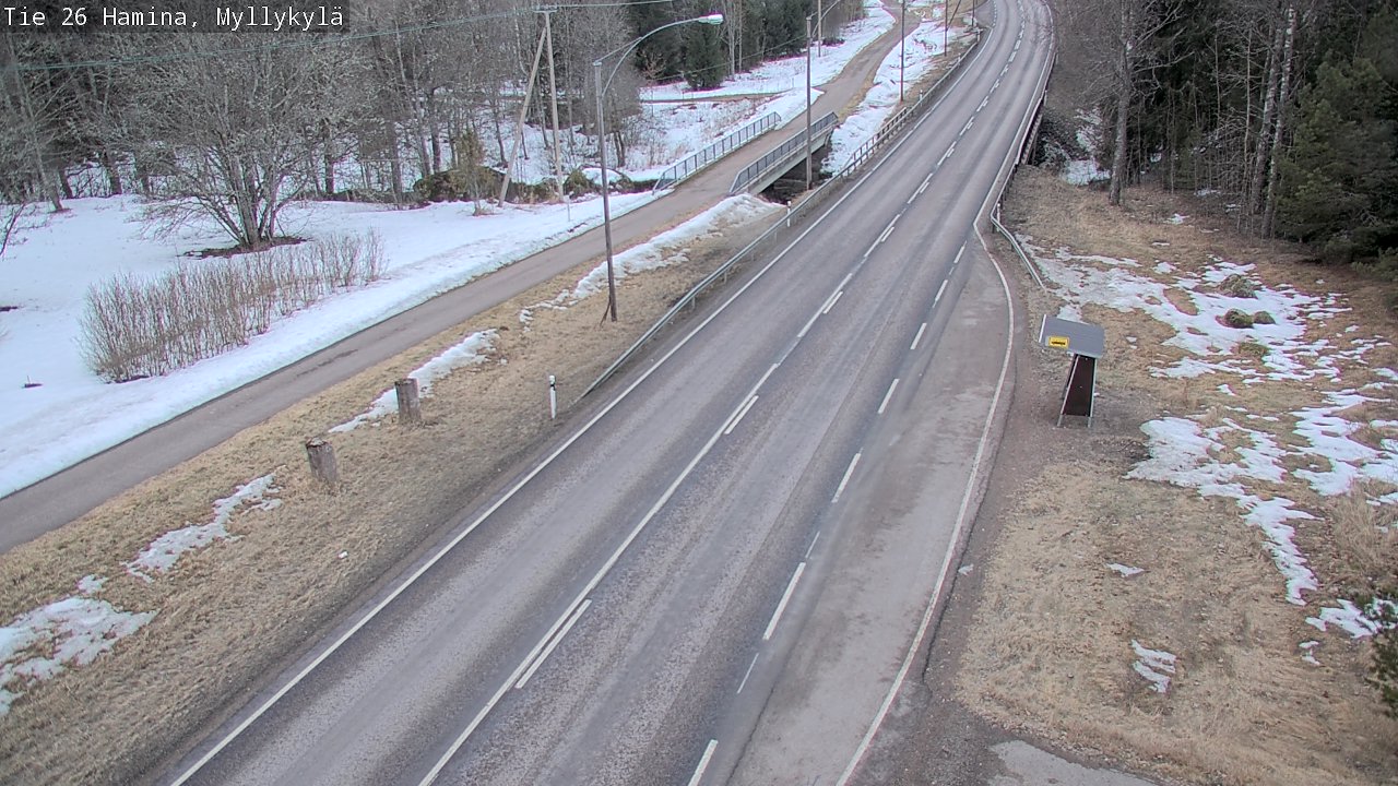 Weather Camera Image Road 26 Hamina, Myllykylä, Hamina, Kymenlaakso