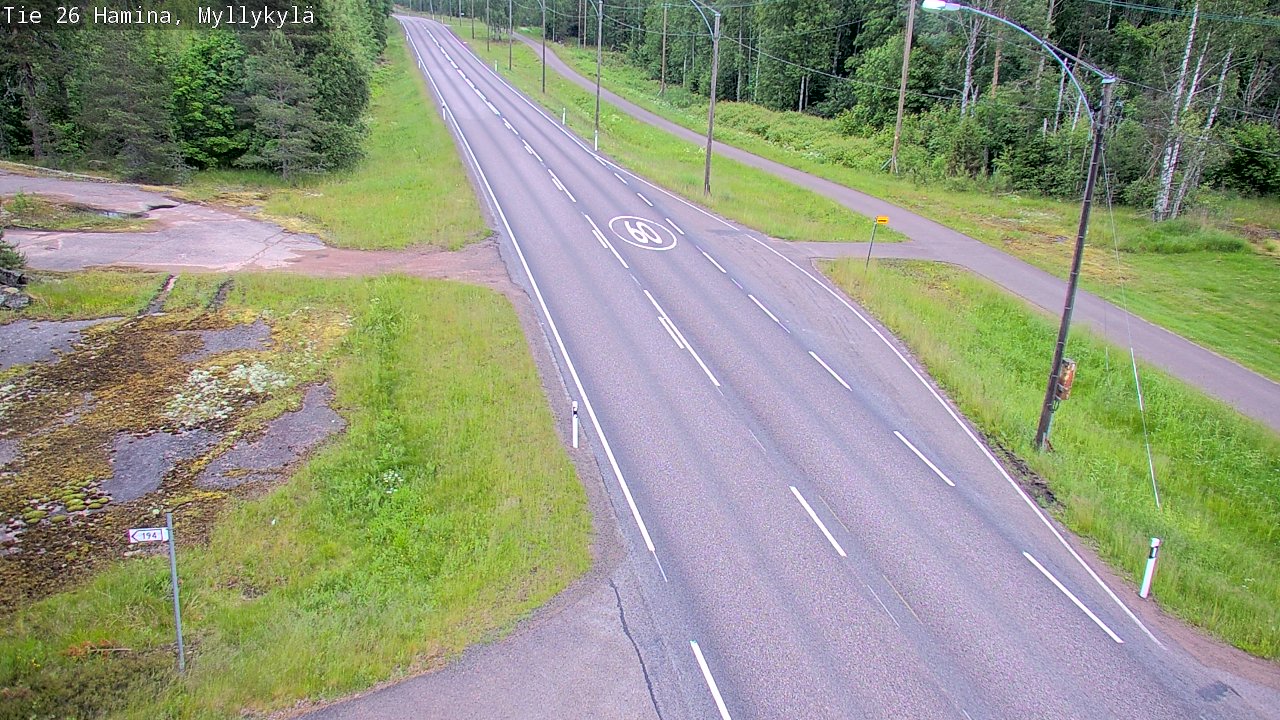 Kelikamerat Kuva Tie 26 Hamina, Myllykylä, Hamina, Kymenlaakso