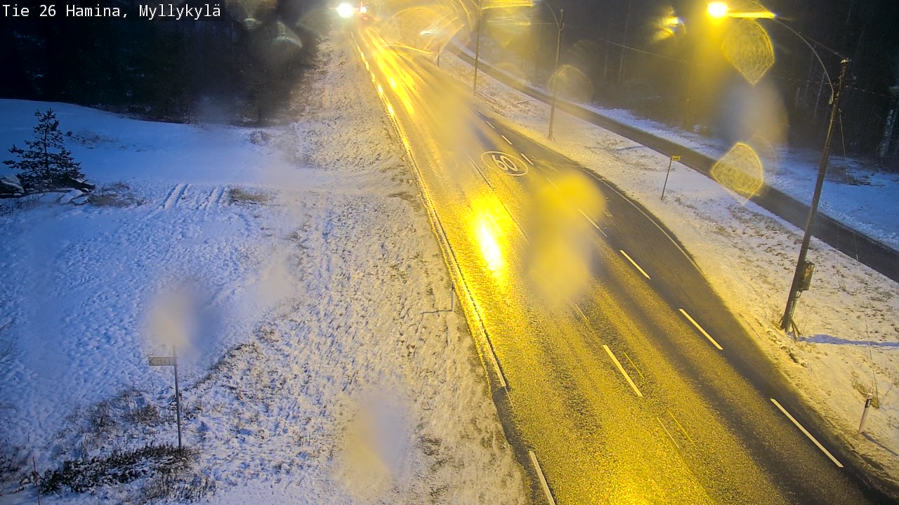 Weather Camera Image Väg 26 Hamina, Myllykylä, Hamina, Kymenlaakso