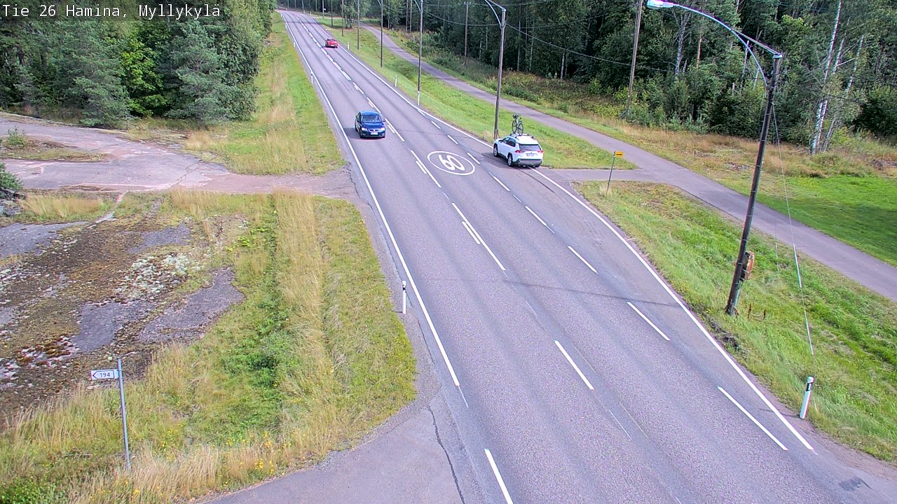 Kelikamerat Kuva Tie 26 Hamina, Myllykylä, Hamina, Kymenlaakso