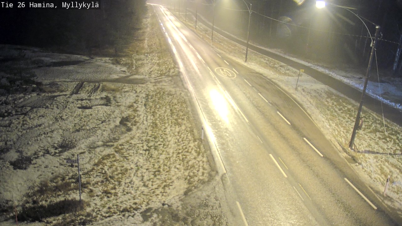 Weather Camera Image Väg 26 Hamina, Myllykylä, Hamina, Kymenlaakso