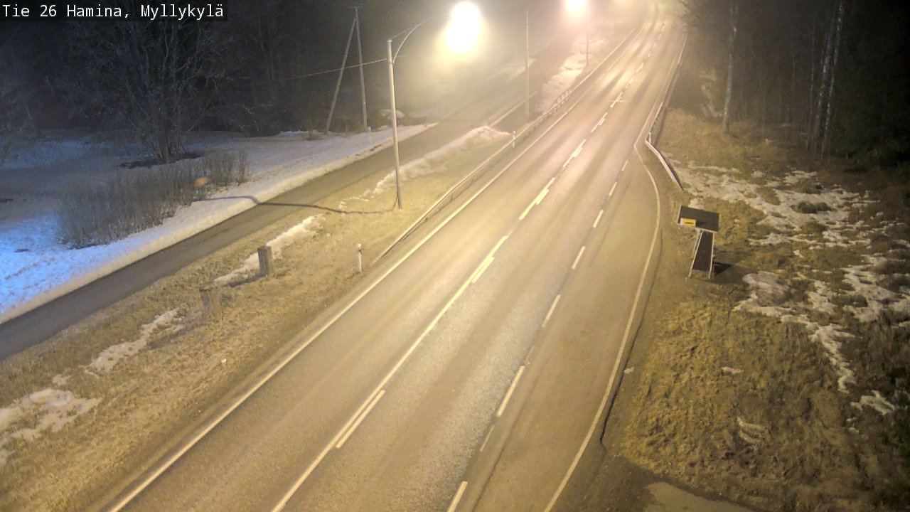 Weather Camera Image Road 26 Hamina, Myllykylä, Hamina, Kymenlaakso