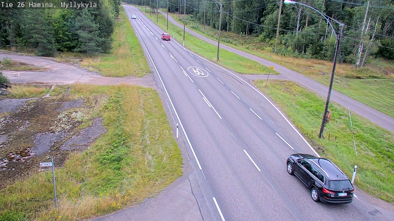 Kelikamerat Kuva Tie 26 Hamina, Myllykylä, Hamina, Kymenlaakso