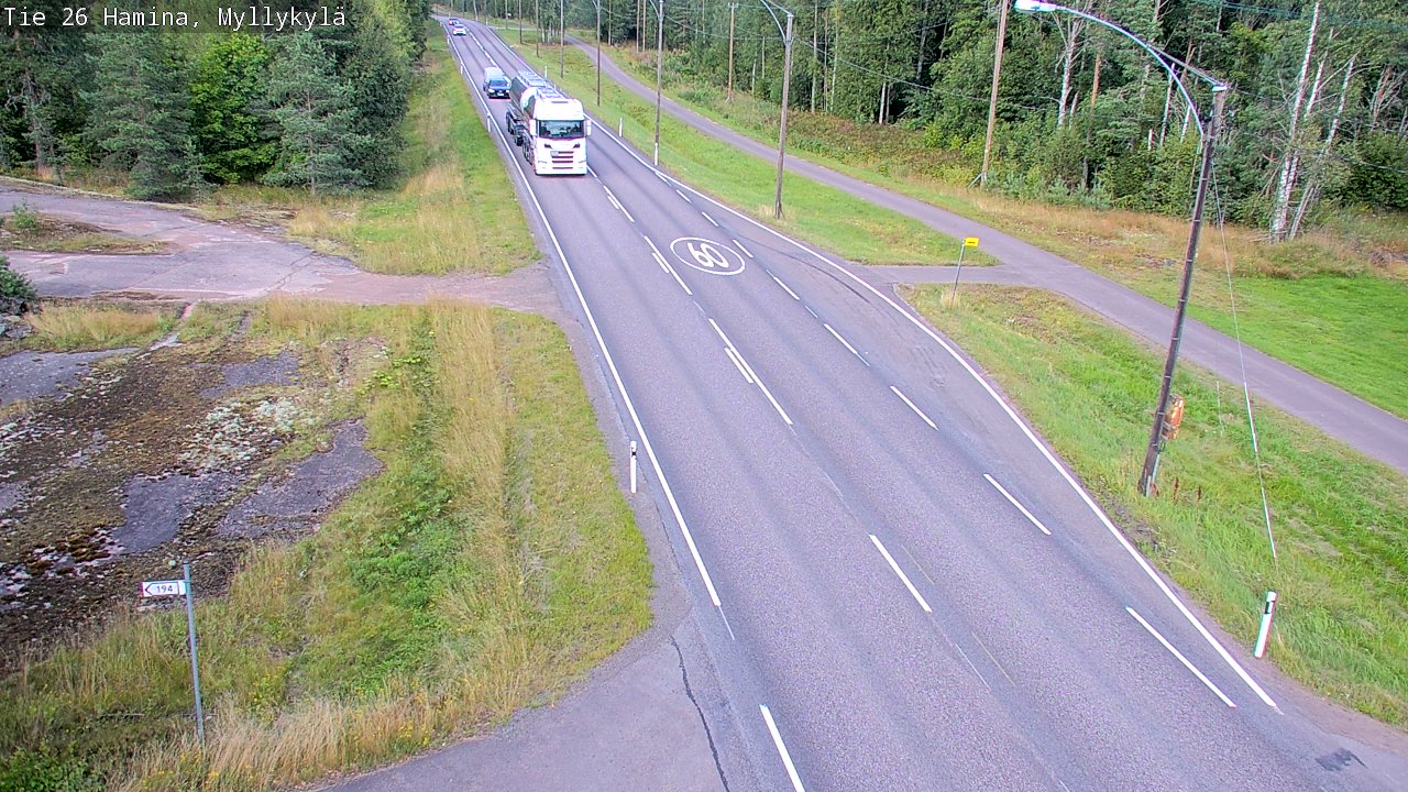 Kelikamerat Kuva Tie 26 Hamina, Myllykylä, Hamina, Kymenlaakso