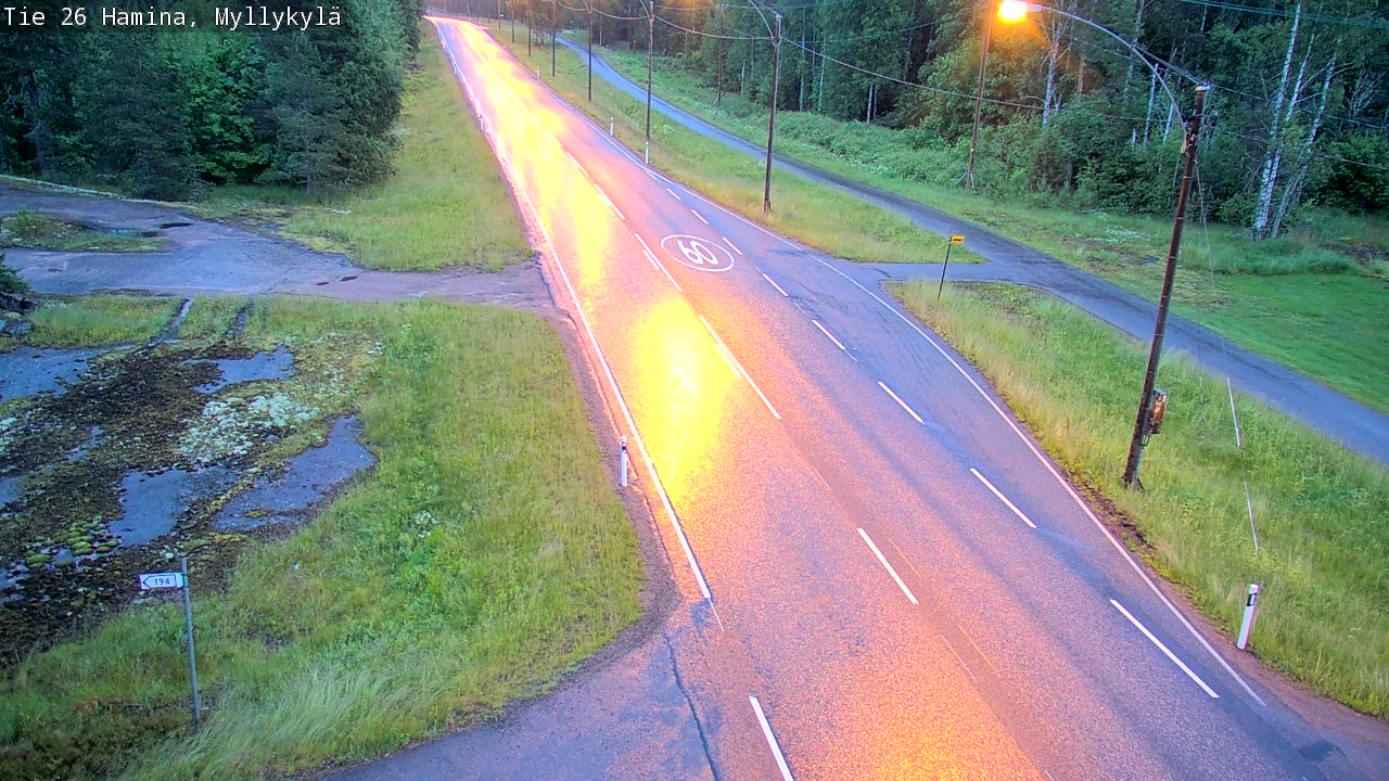 Kelikamerat Kuva Tie 26 Hamina, Myllykylä, Hamina, Kymenlaakso