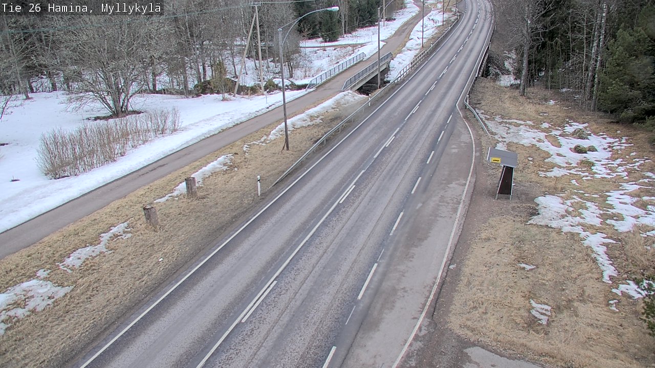 Weather Camera Image Road 26 Hamina, Myllykylä, Hamina, Kymenlaakso