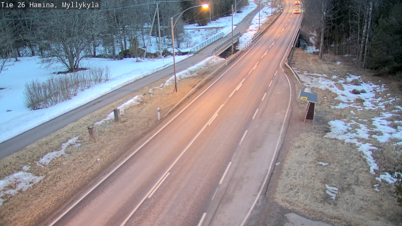 Weather Camera Image Road 26 Hamina, Myllykylä, Hamina, Kymenlaakso