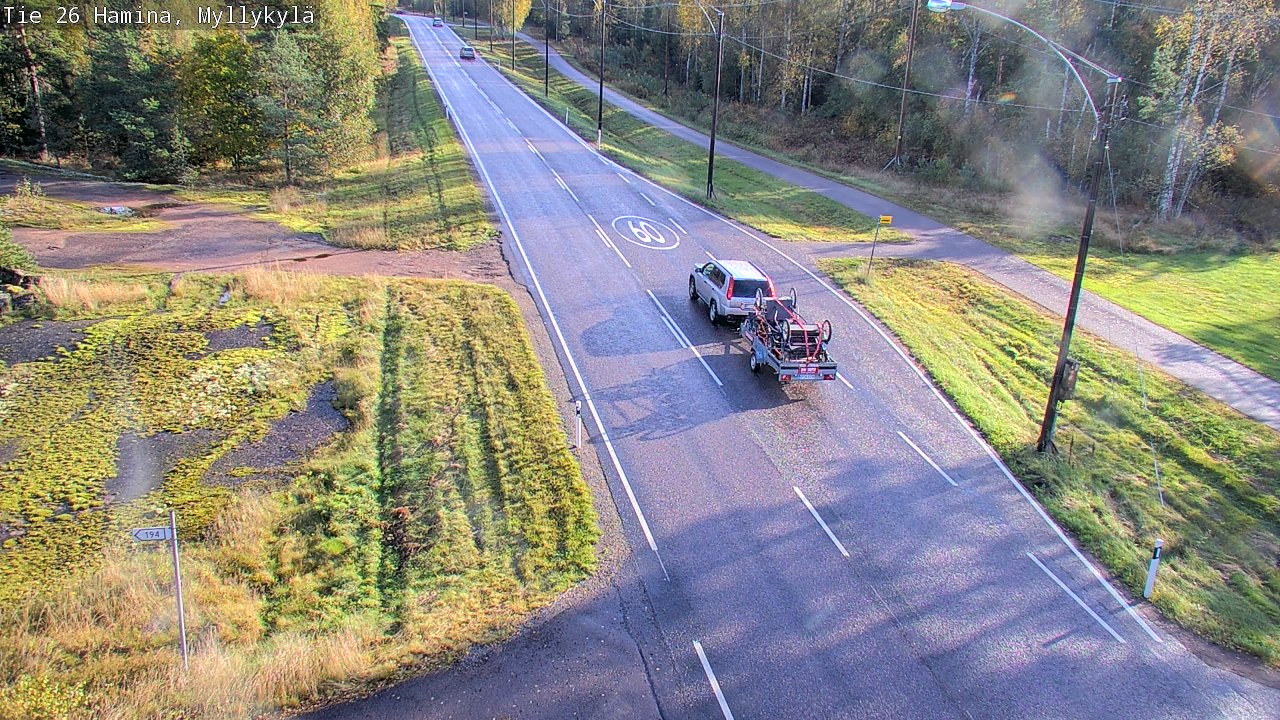 Kelikamerat Kuva Tie 26 Hamina, Myllykylä, Hamina, Kymenlaakso