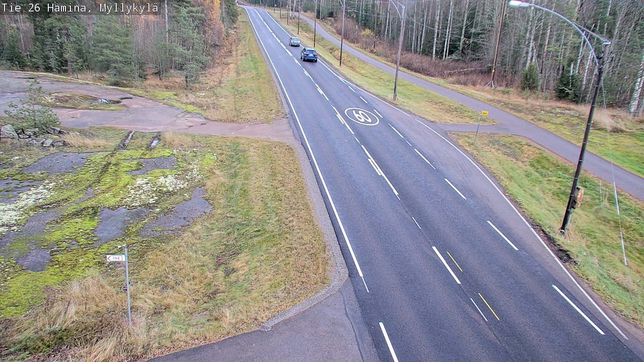 Kelikamerat Kuva Tie 26 Hamina, Myllykylä, Hamina, Kymenlaakso